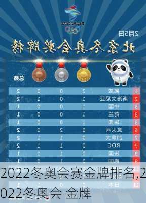 2022冬奥会赛金牌排名,2022冬奥会 金牌
