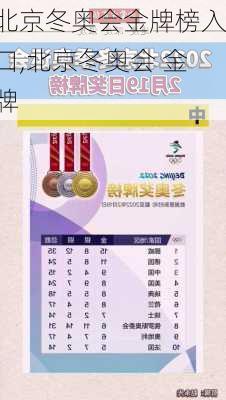 北京冬奥会金牌榜入口,北京冬奥会 金牌