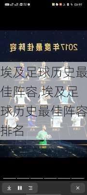 埃及足球历史最佳阵容,埃及足球历史最佳阵容排名
