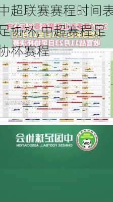 中超联赛赛程时间表足协杯,中超赛程足协杯赛程