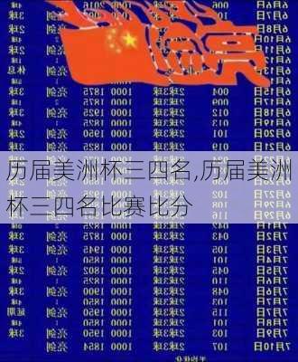 历届美洲杯三四名,历届美洲杯三四名比赛比分