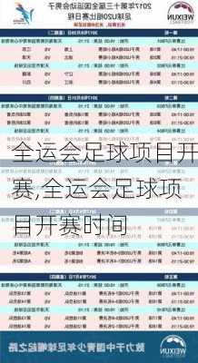 全运会足球项目开赛,全运会足球项目开赛时间