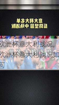 欧洲杯意大利战况,欧洲杯意大利战况如何