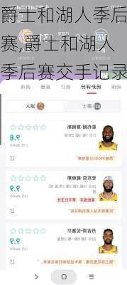爵士和湖人季后赛,爵士和湖人季后赛交手记录