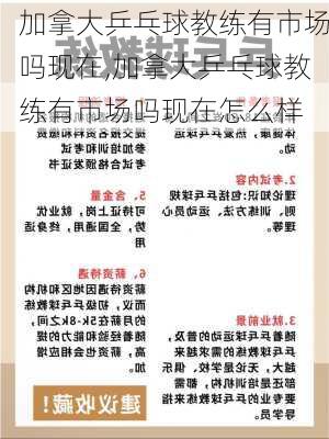 加拿大乒乓球教练有市场吗现在,加拿大乒乓球教练有市场吗现在怎么样