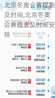 北京冬奥会赛程表及时间,北京冬奥会赛程表及时间安排