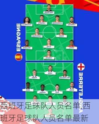 西班牙足球队人员名单,西班牙足球队人员名单最新