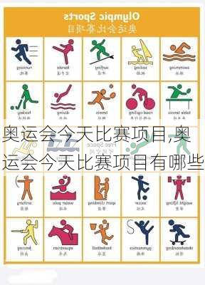 奥运会今天比赛项目,奥运会今天比赛项目有哪些