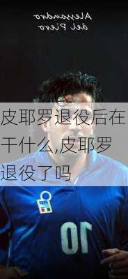 皮耶罗退役后在干什么,皮耶罗退役了吗