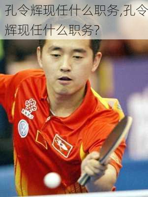 孔令辉现任什么职务,孔令辉现任什么职务?