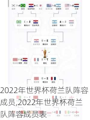 2022年世界杯荷兰队阵容成员,2022年世界杯荷兰队阵容成员表