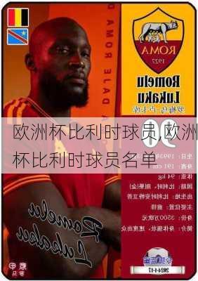 欧洲杯比利时球员,欧洲杯比利时球员名单