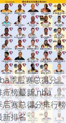 nba季后赛总得分排行榜最新,nba季后赛总得分排行榜最新排名