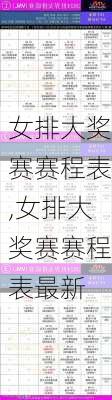 女排大奖赛赛程表,女排大奖赛赛程表最新