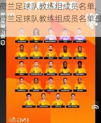 荷兰足球队教练组成员名单,荷兰足球队教练组成员名单最新