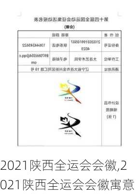 2021陕西全运会会徽,2021陕西全运会会徽寓意