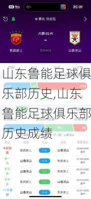 山东鲁能足球俱乐部历史,山东鲁能足球俱乐部历史成绩