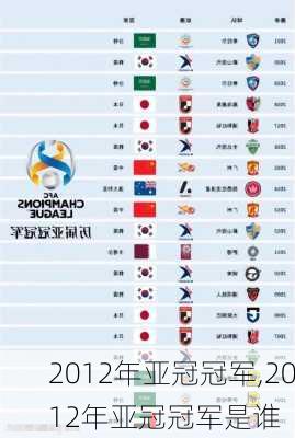 2012年亚冠冠军,2012年亚冠冠军是谁