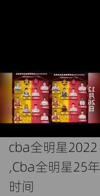 cba全明星2022,Cba全明星25年时间