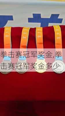 拳击赛冠军奖金,拳击赛冠军奖金多少