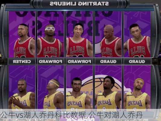 公牛vs湖人乔丹科比数据,公牛对湖人乔丹