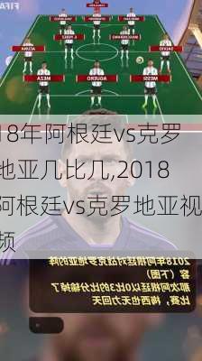 18年阿根廷vs克罗地亚几比几,2018阿根廷vs克罗地亚视频