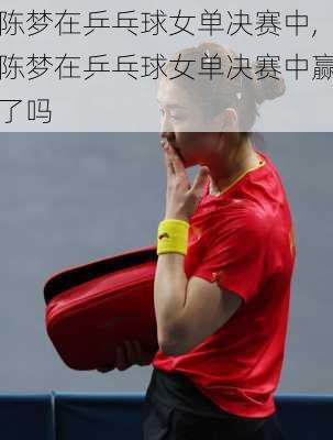 陈梦在乒乓球女单决赛中,陈梦在乒乓球女单决赛中赢了吗