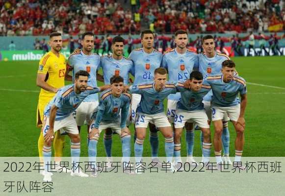 2022年世界杯西班牙阵容名单,2022年世界杯西班牙队阵容