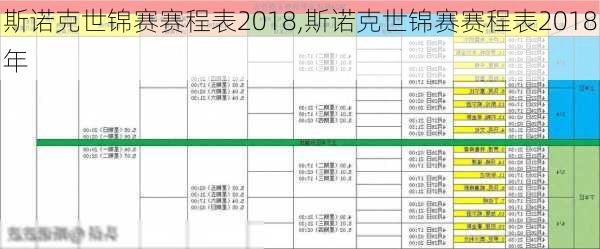 斯诺克世锦赛赛程表2018,斯诺克世锦赛赛程表2018年