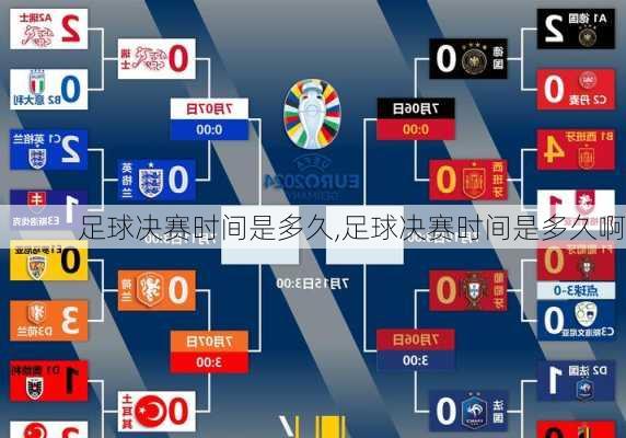 足球决赛时间是多久,足球决赛时间是多久啊