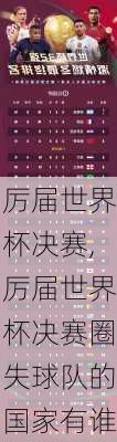 厉届世界杯决赛,厉届世界杯决赛圈失球队的国家有谁