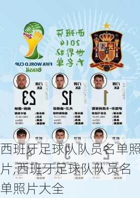 西班牙足球队队员名单照片,西班牙足球队队员名单照片大全