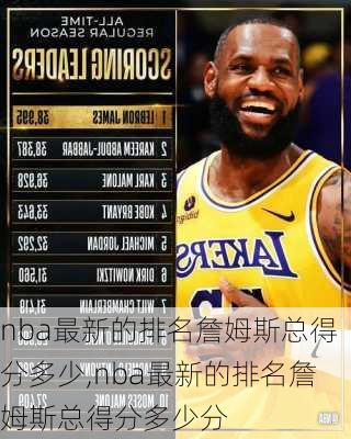 nba最新的排名詹姆斯总得分多少,nba最新的排名詹姆斯总得分多少分