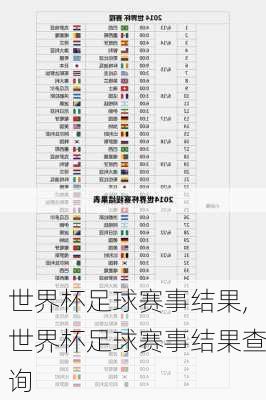 世界杯足球赛事结果,世界杯足球赛事结果查询