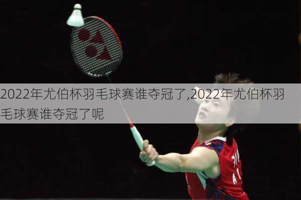 2022年尤伯杯羽毛球赛谁夺冠了,2022年尤伯杯羽毛球赛谁夺冠了呢