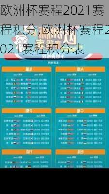 欧洲杯赛程2021赛程积分,欧洲杯赛程2021赛程积分表