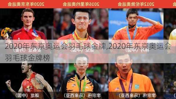 2020年东京奥运会羽毛球金牌,2020年东京奥运会羽毛球金牌榜