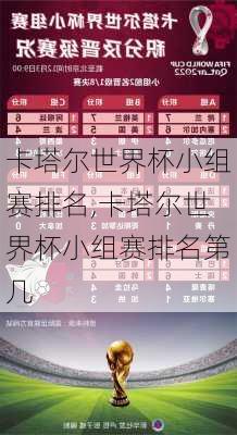 卡塔尔世界杯小组赛排名,卡塔尔世界杯小组赛排名第几