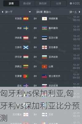 匈牙利vs保加利亚,匈牙利vs保加利亚比分预测
