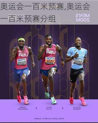 奥运会一百米预赛,奥运会一百米预赛分组