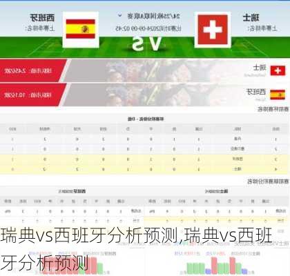 瑞典vs西班牙分析预测,瑞典vs西班牙分析预测