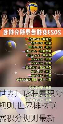 世界排球联赛积分规则,世界排球联赛积分规则最新