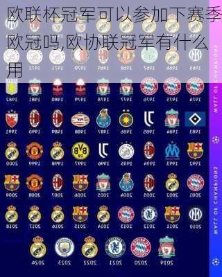 欧联杯冠军可以参加下赛季欧冠吗,欧协联冠军有什么用