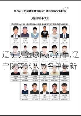 辽宁队篮球队员名单,辽宁队篮球队员名单最新
