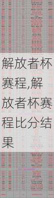 解放者杯赛程,解放者杯赛程比分结果