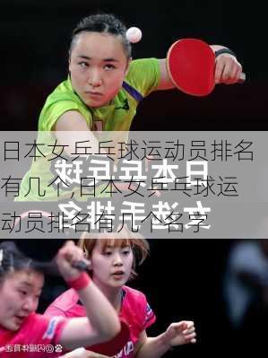 日本女乒乓球运动员排名有几个,日本女乒乓球运动员排名有几个名字