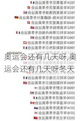奥运会还有几天呀,奥运会还有几天呀冬天