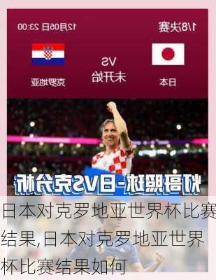 日本对克罗地亚世界杯比赛结果,日本对克罗地亚世界杯比赛结果如何