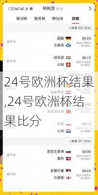 24号欧洲杯结果,24号欧洲杯结果比分