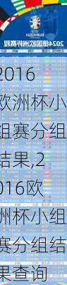2016欧洲杯小组赛分组结果,2016欧洲杯小组赛分组结果查询